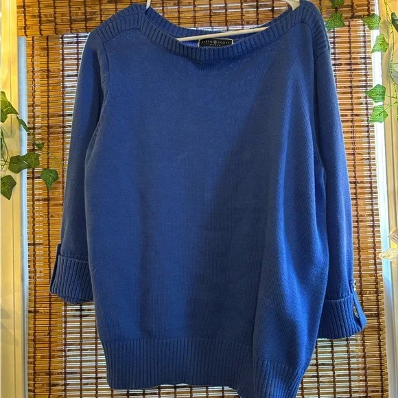 Karen Scott Purple Knit Sweater Silver Button Detail Women’s XL - Picture 8 of 11